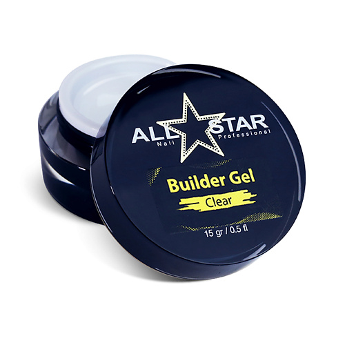ALL STAR PROFESSIONAL Однофазный гель для наращивания ногтей, Builder Gel "Clear", Однофазный гель для наращивания ногтей, Builder Gel "Clear"
ALL STAR PROFESSIONAL Однофазный гель для наращивания ногтей, Builder Gel "Clear", Однофазный гель для наращивания ногтей, Builder Gel "Clear"