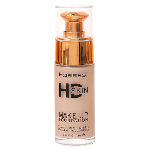 FARRES Тональный крем в стекляном флаконе с дозатором HD SKIN, Тональный крем в стекляном флаконе с дозатором HD SKIN
FARRES Тональный крем в стекляном флаконе с дозатором HD SKIN, Тональный крем в стекляном флаконе с дозатором HD SKIN