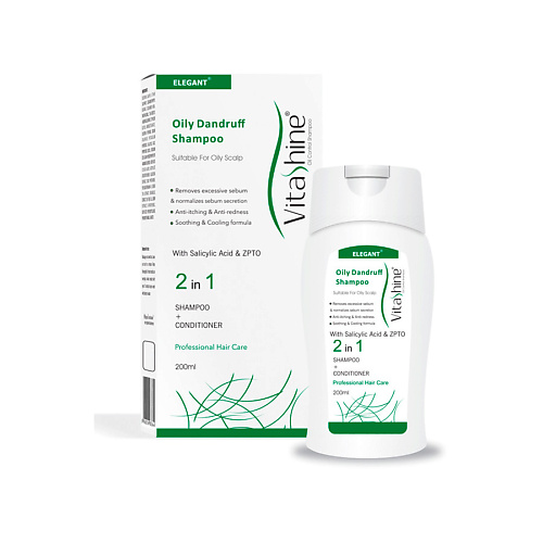 ELEGANT COSMED Шампунь от перхоти для жирных волос Vitashine 200.0, Шампунь от перхоти для жирных волос Vitashine
ELEGANT COSMED Шампунь от перхоти для жирных волос Vitashine 200.0, Шампунь от перхоти для жирных волос Vitashine