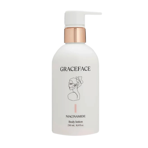 GRACE FACE Увлажняющий лосьон для тела с ниацинамидом с легким шиммером 250.0, Увлажняющий лосьон для тела с ниацинамидом с легким шиммером
GRACE FACE Увлажняющий лосьон для тела с ниацинамидом с легким шиммером 250.0, Увлажняющий лосьон для тела с ниацинамидом с легким шиммером