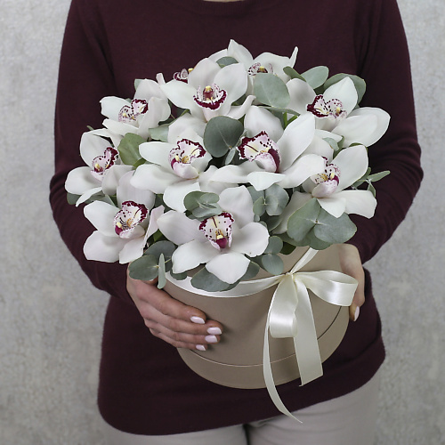 FLORPRO Белые орхидеи с эвкалиптом в коробке "Бабочки", Белые орхидеи с эвкалиптом в коробке "Бабочки"
FLORPRO Белые орхидеи с эвкалиптом в коробке "Бабочки", Белые орхидеи с эвкалиптом в коробке "Бабочки"