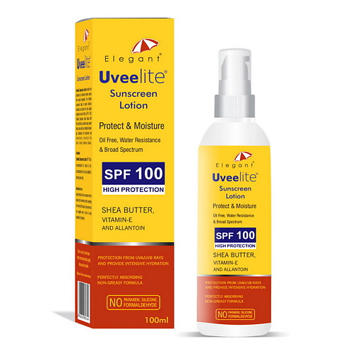 ELEGANT COSMED Солнцезащитный лосьон SPF 100 Uveelite 100.0, Солнцезащитный лосьон SPF 100 Uveelite
ELEGANT COSMED Солнцезащитный лосьон SPF 100 Uveelite 100.0, Солнцезащитный лосьон SPF 100 Uveelite