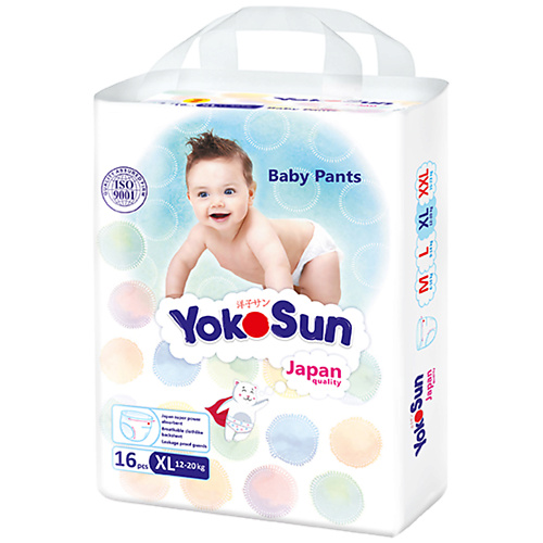 YOKOSUN Подгузники-трусики размер XL (12-20 кг) 16.0, Подгузники-трусики размер XL (12-20 кг)
YOKOSUN Подгузники-трусики размер XL (12-20 кг) 16.0, Подгузники-трусики размер XL (12-20 кг)