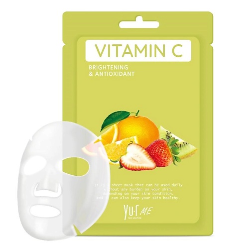 YU.R Тканевая маска для лица с витамином С ME Vitamin C Sheet Mask 25, Тканевая маска для лица с витамином С ME Vitamin C Sheet Mask
YU.R Тканевая маска для лица с витамином С ME Vitamin C Sheet Mask 25, Тканевая маска для лица с витамином С ME Vitamin C Sheet Mask