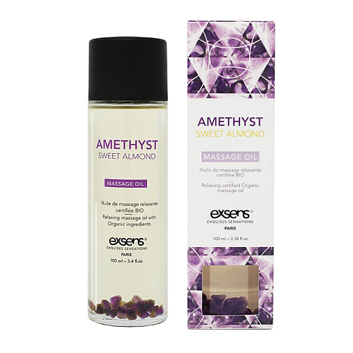 EXSENS Органическое массажное масло с камнями AMETHYST SWEET ALMOND 100, Органическое массажное масло с камнями AMETHYST SWEET ALMOND
EXSENS Органическое массажное масло с камнями AMETHYST SWEET ALMOND 100, Органическое массажное масло с камнями AMETHYST SWEET ALMOND