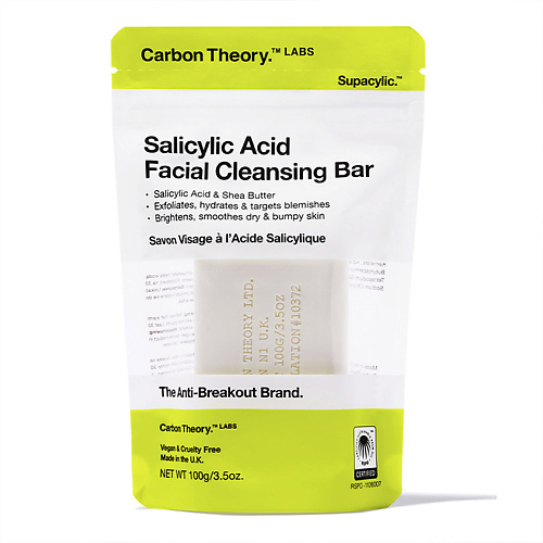 CARBON THEORY Мыло для лица Salicylic Acid Facial Cleansing Bar, Мыло для лица Salicylic Acid Facial Cleansing Bar
CARBON THEORY Мыло для лица Salicylic Acid Facial Cleansing Bar, Мыло для лица Salicylic Acid Facial Cleansing Bar