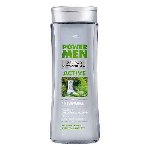 JOANNA Гель для душа и шампунь POWER MEN ACTIVE 4 в 1 c экстрактом конопли (мужской) 300.0, Гель для душа и шампунь POWER MEN ACTIVE 4 в 1 c экстрактом конопли (мужской)
JOANNA Гель для душа и шампунь POWER MEN ACTIVE 4 в 1 c экстрактом конопли (мужской) 300.0, Гель для душа и шампунь POWER MEN ACTIVE 4 в 1 c экстрактом конопли (мужской)