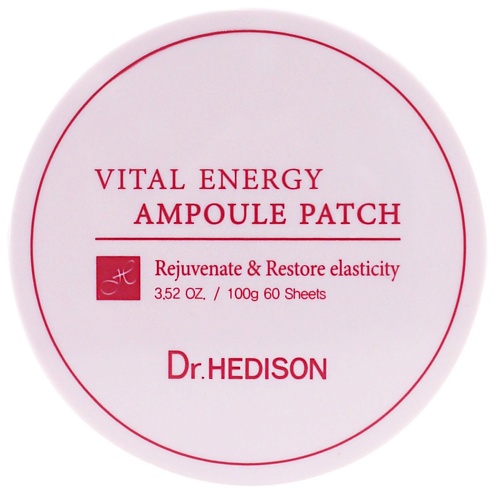 DR. HEDISON Гидрогелевые патчи для глаз Vital Energy Ampoule Patch 120.0, Гидрогелевые патчи для глаз Vital Energy Ampoule Patch
DR. HEDISON Гидрогелевые патчи для глаз Vital Energy Ampoule Patch 120.0, Гидрогелевые патчи для глаз Vital Energy Ampoule Patch