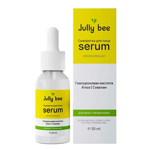 JULLY BEE Сыворотка для лица увлажняющая Aloe Vera + Hyaluronic Acid, Сыворотка для лица увлажняющая Aloe Vera + Hyaluronic Acid
JULLY BEE Сыворотка для лица увлажняющая Aloe Vera + Hyaluronic Acid, Сыворотка для лица увлажняющая Aloe Vera + Hyaluronic Acid
