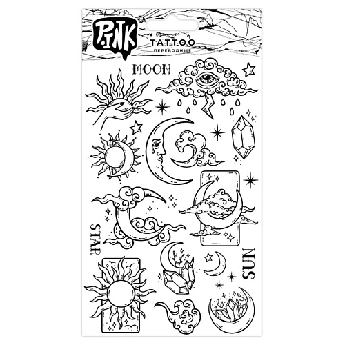 P.INK Наклейки-тату переводные Солнце и луна, Наклейки-тату переводные Солнце и луна
P.INK Наклейки-тату переводные Солнце и луна, Наклейки-тату переводные Солнце и луна