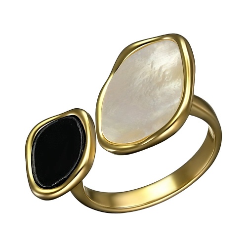 UVI JEWELLERY Золотистое безразмерное кольцо с белым и черным перламутром, Золотистое безразмерное кольцо с белым и черным перламутром
UVI JEWELLERY Золотистое безразмерное кольцо с белым и черным перламутром, Золотистое безразмерное кольцо с белым и черным перламутром