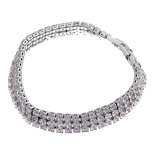 UVI JEWELLERY Широкий теннисный браслет с тройной дорожкой прозрачных кристаллов, Широкий теннисный браслет с тройной дорожкой прозрачных кристаллов
UVI JEWELLERY Широкий теннисный браслет с тройной дорожкой прозрачных кристаллов, Широкий теннисный браслет с тройной дорожкой прозрачных кристаллов
