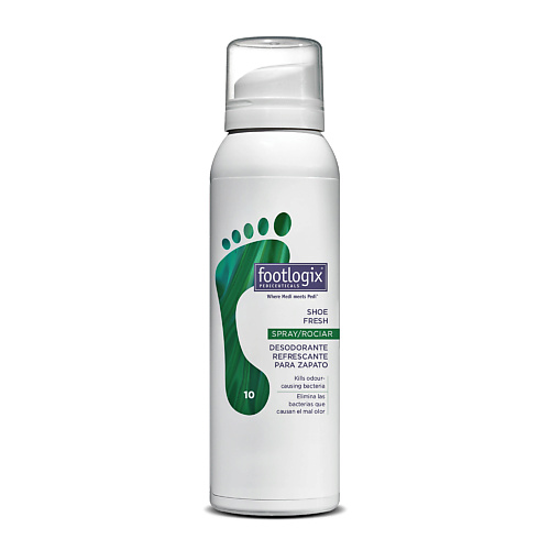 FOOTLOGIX "10" Shoe Deodorant Spray Дезодорант для обуви 125.0, "10" Shoe Deodorant Spray Дезодорант для обуви
FOOTLOGIX "10" Shoe Deodorant Spray Дезодорант для обуви 125.0, "10" Shoe Deodorant Spray Дезодорант для обуви