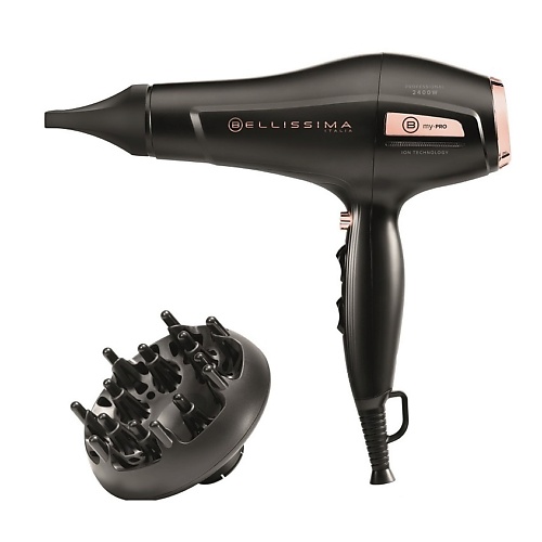 BELLISSIMA Фен N9202 My Pro 2400Вт, ионизация, керамика, 2 насадки, Фен N9202 My Pro 2400Вт, ионизация, керамика, 2 насадки
BELLISSIMA Фен N9202 My Pro 2400Вт, ионизация, керамика, 2 насадки, Фен N9202 My Pro 2400Вт, ионизация, керамика, 2 насадки