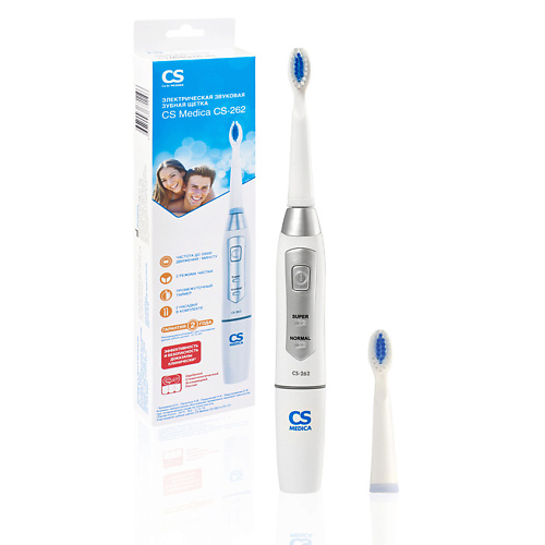 CS MEDICA Электрическая звуковая зубная щетка CS-262, Электрическая звуковая зубная щетка CS-262
CS MEDICA Электрическая звуковая зубная щетка CS-262, Электрическая звуковая зубная щетка CS-262