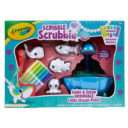 CRAYOLA Набор Washimals Ocean: Фигурки для раскрашивания, смываемые фломастеры,ванночка 1.0, Набор Washimals Ocean: Фигурки для раскрашивания, смываемые фломастеры,ванночка
CRAYOLA Набор Washimals Ocean: Фигурки для раскрашивания, смываемые фломастеры,ванночка 1.0, Набор Washimals Ocean: Фигурки для раскрашивания, смываемые фломастеры,ванночка