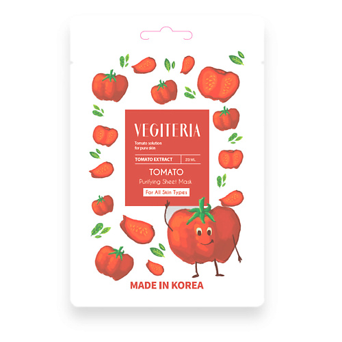 ЛЭТУАЛЬ VEGITERIA Тканевая маска "томат" для всех типов кожи, VEGITERIA Тканевая маска "томат" для всех типов кожи
ЛЭТУАЛЬ VEGITERIA Тканевая маска "томат" для всех типов кожи, VEGITERIA Тканевая маска "томат" для всех типов кожи