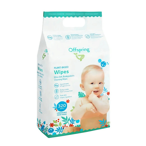 OFFSPRING Биоразлагаемые влажные салфетки 320.0, Биоразлагаемые влажные салфетки
OFFSPRING Биоразлагаемые влажные салфетки 320.0, Биоразлагаемые влажные салфетки