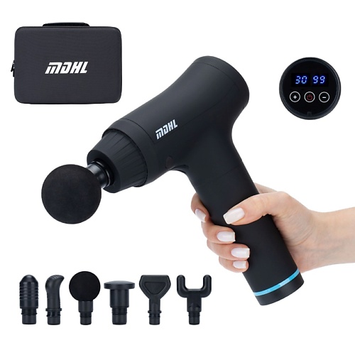 MDHL Перкуссионный массажер - пистолет ударный электрический 6 насадок, Перкуссионный массажер - пистолет ударный электрический 6 насадок 
MDHL Перкуссионный массажер - пистолет ударный электрический 6 насадок, Перкуссионный массажер - пистолет ударный электрический 6 насадок
