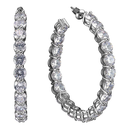 UVI JEWELLERY Серебристые серьги конго с крупными прозрачными кристаллами, Серебристые серьги конго с крупными прозрачными кристаллами
UVI JEWELLERY Серебристые серьги конго с крупными прозрачными кристаллами, Серебристые серьги конго с крупными прозрачными кристаллами