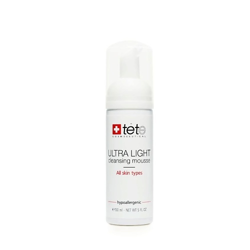 TETE COSMECEUTICAL Лосьон косметический Ultra Light Cleansing Mousse 150.0, Лосьон косметический Ultra Light Cleansing Mousse
TETE COSMECEUTICAL Лосьон косметический Ultra Light Cleansing Mousse 150.0, Лосьон косметический Ultra Light Cleansing Mousse