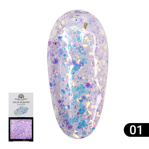 GLOBAL FASHION Гель-краска с глиттером, Solid Sequins color gel 01, Гель-краска с глиттером, Solid Sequins color gel 01
GLOBAL FASHION Гель-краска с глиттером, Solid Sequins color gel 01, Гель-краска с глиттером, Solid Sequins color gel 01