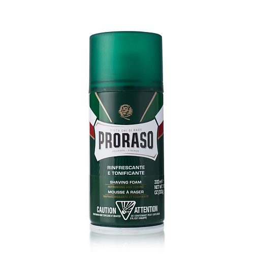 PRORASO Пена для бритья освежающая с маслом эвкалипта и ментолом 300.0, Пена для бритья освежающая с маслом эвкалипта и ментолом
PRORASO Пена для бритья освежающая с маслом эвкалипта и ментолом 300.0, Пена для бритья освежающая с маслом эвкалипта и ментолом