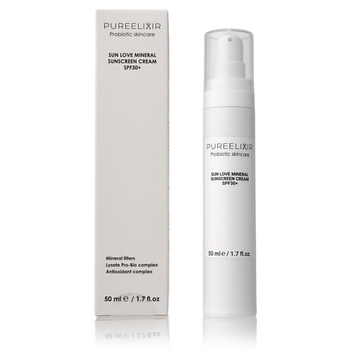 PUREELIXIR Крем для лица минеральный солнцезащитный SPF 30, Крем для лица минеральный солнцезащитный SPF 30
PUREELIXIR Крем для лица минеральный солнцезащитный SPF 30, Крем для лица минеральный солнцезащитный SPF 30