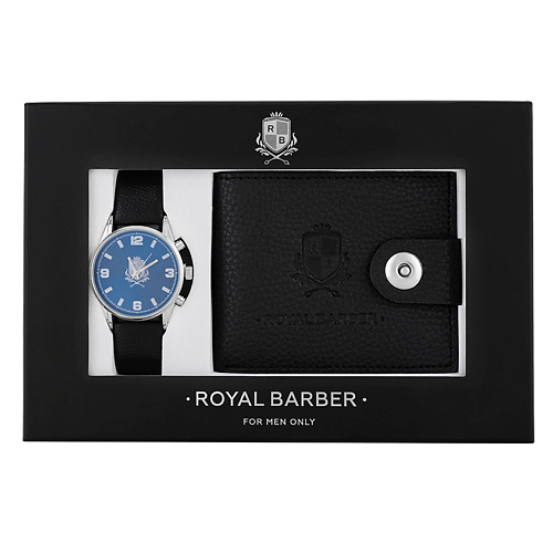 ROYAL BARBER Набор аксессуаров с часами и кошельком Черный, Набор аксессуаров с часами и кошельком Черный
ROYAL BARBER Набор аксессуаров с часами и кошельком Черный, Набор аксессуаров с часами и кошельком Черный