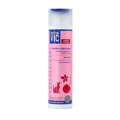 DOCTOR VIC Шампунь-кондиционер «CHERRY VANILLA» для кошек всех пород 250.0, Шампунь-кондиционер «CHERRY VANILLA» для кошек всех пород
DOCTOR VIC Шампунь-кондиционер «CHERRY VANILLA» для кошек всех пород 250.0, Шампунь-кондиционер «CHERRY VANILLA» для кошек всех пород