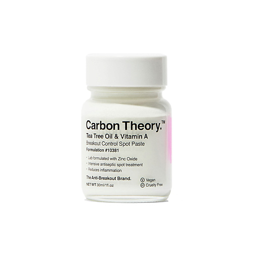 CARBON THEORY Паста точечного нанесения Tea Tree Oil & Vitamin A Breakout Control Spot Paste, Паста точечного нанесения Tea Tree Oil & Vitamin A Breakout Control Spot Paste
CARBON THEORY Паста точечного нанесения Tea Tree Oil & Vitamin A Breakout Control Spot Paste, Паста точечного нанесения Tea Tree Oil & Vitamin A Breakout Control Spot Paste