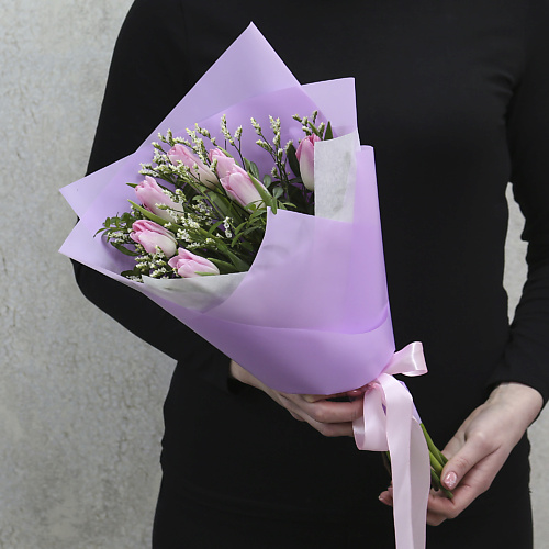 FLORPRO 7 розовых тюльпанов с зеленью в упаковке (мин. заказ от 5 шт), 7 розовых тюльпанов с зеленью в упаковке (мин. заказ от 5 шт)
FLORPRO 7 розовых тюльпанов с зеленью в упаковке (мин. заказ от 5 шт), 7 розовых тюльпанов с зеленью в упаковке (мин. заказ от 5 шт)