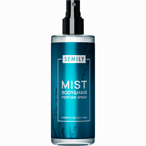 SEMILY Спрей-мист для тела и волос ambrette, sea salt, sage, Спрей-мист для тела и волос ambrette, sea salt, sage
SEMILY Спрей-мист для тела и волос ambrette, sea salt, sage, Спрей-мист для тела и волос ambrette, sea salt, sage