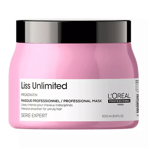 L'OREAL PROFESSIONNEL Разглаживающая маска с про кератином для непослушных волос Liss Unlimited 500.0, Разглаживающая маска с про кератином для непослушных волос Liss Unlimited
L'OREAL PROFESSIONNEL Разглаживающая маска с про кератином для непослушных волос Liss Unlimited 500.0, Разглаживающая маска с про кератином для непослушных волос Liss Unlimited