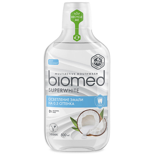 BIOMED Комплексный ополаскиватель для полости рта Superwhite, Комплексный ополаскиватель для полости рта Superwhite
BIOMED Комплексный ополаскиватель для полости рта Superwhite, Комплексный ополаскиватель для полости рта Superwhite
