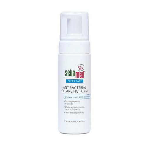SEBAMED Пенка для лица очищающая антибактериальная против несовершенств для жирной кожи Clear Face Antibacterial Cleansing Foam, Пенка для лица очищающая антибактериальная против несовершенств для жирной кожи Clear Face Antibacterial Cleansing Foam
SEBAMED Пенка для лица очищающая антибактериальная против несовершенств для жирной кожи Clear Face Antibacterial Cleansing Foam, Пенка для лица очищающая антибактериальная против несовершенств для жирной кожи Clear Face Antibacterial Cleansing Foam