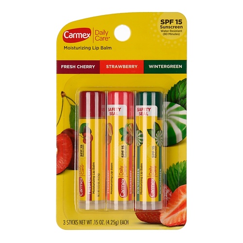 CARMEX Набор бальзамов для губ ассорти в стике (вишня, клубника, мятный леденец) SPF 15, Набор бальзамов для губ ассорти в стике (вишня, клубника, мятный леденец) SPF 15
CARMEX Набор бальзамов для губ ассорти в стике (вишня, клубника, мятный леденец) SPF 15, Набор бальзамов для губ ассорти в стике (вишня, клубника, мятный леденец) SPF 15