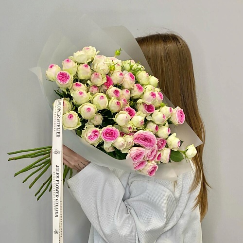 JULES FLOWER ATELIER Моно из пионовидных кустовых роз Джелатто 15шт, Моно из пионовидных кустовых роз Джелатто 15шт
JULES FLOWER ATELIER Моно из пионовидных кустовых роз Джелатто 15шт, Моно из пионовидных кустовых роз Джелатто 15шт