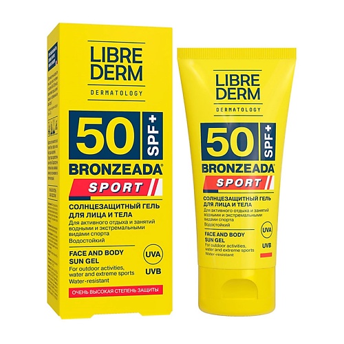 LIBREDERM Солнцезащитный гель для лица и тела BRONZEADA SPORT SPF 50, Солнцезащитный гель для лица и тела BRONZEADA SPORT SPF 50
LIBREDERM Солнцезащитный гель для лица и тела BRONZEADA SPORT SPF 50, Солнцезащитный гель для лица и тела BRONZEADA SPORT SPF 50