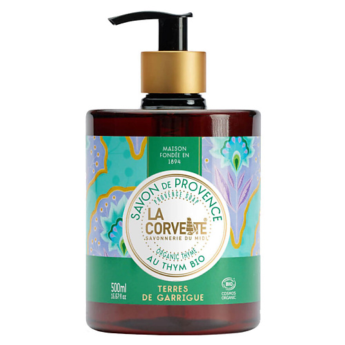 LA CORVETTE Мыло жидкое органическое Гарригские земли Organic Thyme Provence Soap, Мыло жидкое органическое Гарригские земли Organic Thyme Provence Soap
LA CORVETTE Мыло жидкое органическое Гарригские земли Organic Thyme Provence Soap, Мыло жидкое органическое Гарригские земли Organic Thyme Provence Soap