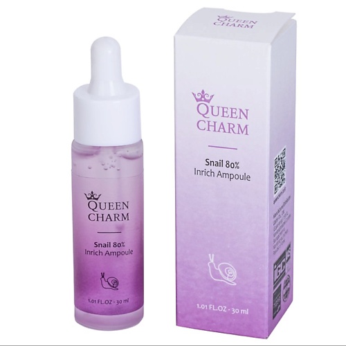 QUEEN CHARM Ампульная сыворотка для лица с муцином улитки, Ампульная сыворотка для лица с муцином улитки
QUEEN CHARM Ампульная сыворотка для лица с муцином улитки, Ампульная сыворотка для лица с муцином улитки