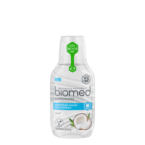 BIOMED Комплексный ополаскиватель для полости рта Superwhite, Комплексный ополаскиватель для полости рта Superwhite
BIOMED Комплексный ополаскиватель для полости рта Superwhite, Комплексный ополаскиватель для полости рта Superwhite