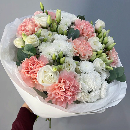 ELEVEN FLOWERS Воздушный букет из эустомы и диантусов, Воздушный букет из эустомы и диантусов
ELEVEN FLOWERS Воздушный букет из эустомы и диантусов, Воздушный букет из эустомы и диантусов