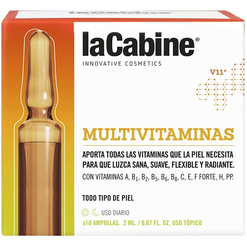 LA CABINE Сыворотка в ампулах с 11 витаминами MULTIVITAMINS, Сыворотка в ампулах с 11 витаминами MULTIVITAMINS
LA CABINE Сыворотка в ампулах с 11 витаминами MULTIVITAMINS, Сыворотка в ампулах с 11 витаминами MULTIVITAMINS