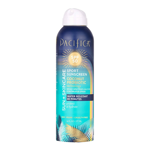 PACIFICA Солнцезащитный крем с пробиотиком SPF50 Sport Sunscreen Spray SPF 50 - Coconut Probiotic, Солнцезащитный крем с пробиотиком SPF50 Sport Sunscreen Spray SPF 50 - Coconut Probiotic
PACIFICA Солнцезащитный крем с пробиотиком SPF50 Sport Sunscreen Spray SPF 50 - Coconut Probiotic, Солнцезащитный крем с пробиотиком SPF50 Sport Sunscreen Spray SPF 50 - Coconut Probiotic