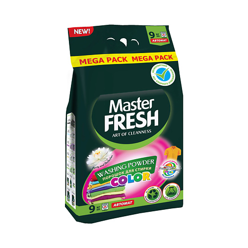 MASTER FRESH Стиральный порошок "color" с энзимами 9000, Стиральный порошок "color" с энзимами
MASTER FRESH Стиральный порошок "color" с энзимами 9000, Стиральный порошок "color" с энзимами