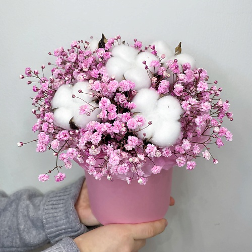 ELEVEN FLOWERS Воздушная композиция из гипсофилы и хлопка, Воздушная композиция из гипсофилы и хлопка
ELEVEN FLOWERS Воздушная композиция из гипсофилы и хлопка, Воздушная композиция из гипсофилы и хлопка