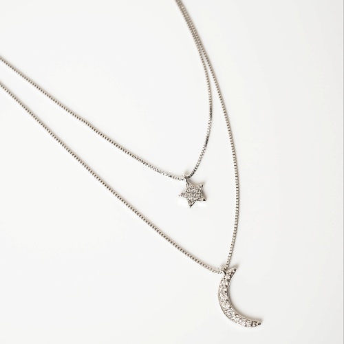 SHINE & BEAUTY Многослойное колье покрытое серебром с кристаллами Swarovski, Многослойное колье покрытое серебром с кристаллами Swarovski
SHINE & BEAUTY Многослойное колье покрытое серебром с кристаллами Swarovski, Многослойное колье покрытое серебром с кристаллами Swarovski
