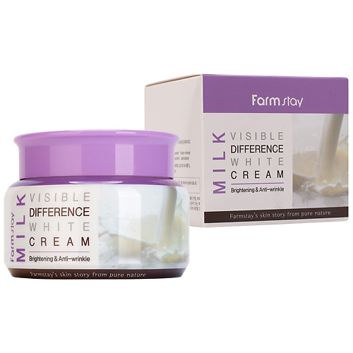 FARMSTAY Крем для лица увлажняющий с протеинами молока Milk Visible Difference White Cream, Крем для лица увлажняющий с протеинами молока Milk Visible Difference White Cream
FARMSTAY Крем для лица увлажняющий с протеинами молока Milk Visible Difference White Cream, Крем для лица увлажняющий с протеинами молока Milk Visible Difference White Cream