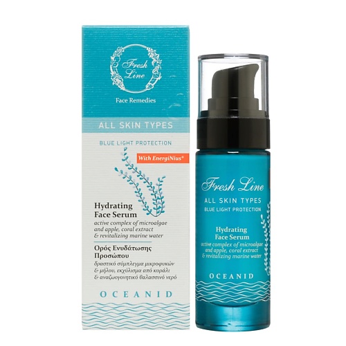 FRESH LINE Сыворотка для лица для всех типов кожи увлажняющая Hydrating Face Serum Oceanid, Сыворотка для лица для всех типов кожи увлажняющая Hydrating Face Serum Oceanid
FRESH LINE Сыворотка для лица для всех типов кожи увлажняющая Hydrating Face Serum Oceanid, Сыворотка для лица для всех типов кожи увлажняющая Hydrating Face Serum Oceanid